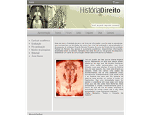 Tablet Screenshot of historiadodireito.com.br